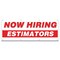 Signmission Now Hiring Estimators Banner Apply Inside Accepting Application Single Sided B-96-30236 - alternate 1